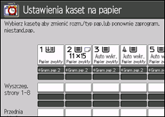 Ilustracja ekranu panela operacyjnego