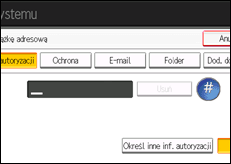 Ilustracja ekranu panela operacyjnego