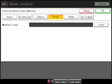 Ilustracja ekranu panela operacyjnego