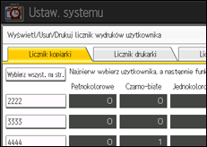 Ilustracja ekranu panela operacyjnego