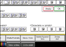 Ilustracja ekranu panela operacyjnego