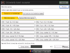 Ilustracja ekranu panela operacyjnego
