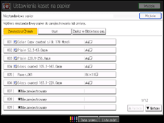 Ilustracja ekranu panela operacyjnego