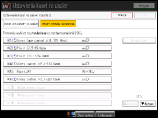 Ilustracja ekranu panela operacyjnego 