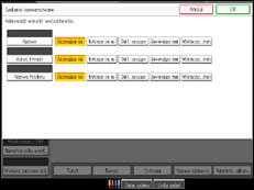 Ilustracja ekranu panela operacyjnego