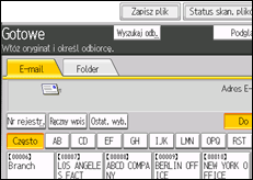 Ilustracja ekranu panela operacyjnego