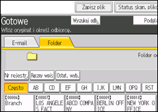 Ilustracja ekranu panela operacyjnego