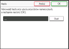 Ilustracja ekranu panela operacyjnego