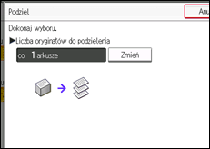 Ilustracja ekranu panela operacyjnego