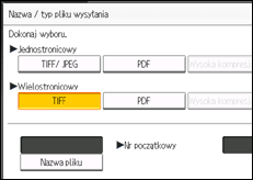 Ilustracja ekranu panela operacyjnego