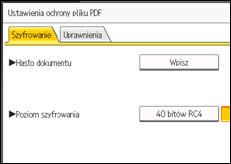 Ilustracja ekranu panela operacyjnego