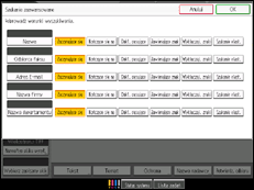 Ilustracja ekranu panela operacyjnego