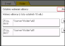 Ilustracja ekranu panela operacyjnego