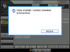 Ilustracja ekranu panela operacyjnego
