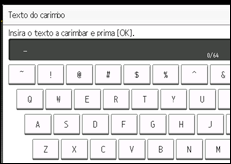 Ilustração do ecrã do painel de operação