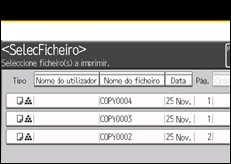 Ilustra&ccedil;&atilde;o do ecr&atilde; do painel de opera&ccedil;&atilde;o