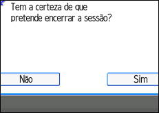 Ilustração do ecrã do painel de operação