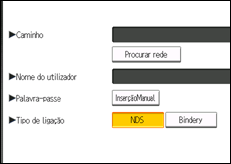 Ilustração do ecrã do painel de operação