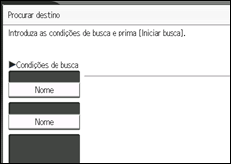 Ilustração do ecrã do painel de operação
