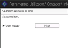 Ilustra&ccedil;&atilde;o do ecr&atilde; do painel de opera&ccedil;&atilde;o