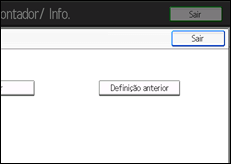 Ilustra&ccedil;&atilde;o do ecr&atilde; do painel de opera&ccedil;&atilde;o