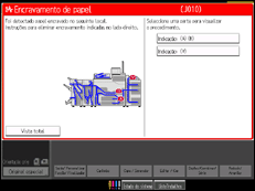 Ilustra&ccedil;&atilde;o do ecr&atilde; do painel de opera&ccedil;&atilde;o
