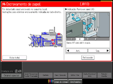 Ilustra&ccedil;&atilde;o do ecr&atilde; do painel de opera&ccedil;&atilde;o