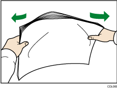 Иллюстрация подготовки стопки бумаги