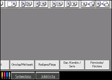 Bild av användarpanelens skärm