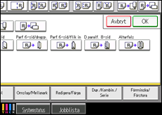 Bild av användarpanelens skärm