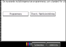 Bild av användarpanelens skärm