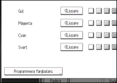 Bild av användarpanelens skärm
