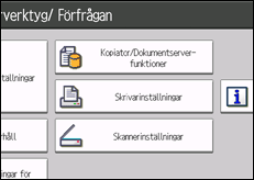 Bild av användarpanelens skärm