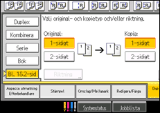 Bild av användarpanelens skärm