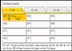 Bild av användarpanelens skärm