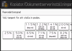 Bild av användarpanelens skärm