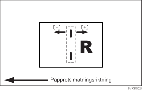 Bild på Justera häftposition för häften