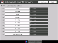 Bild av användarpanelens skärm