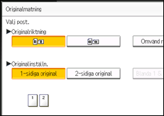 Bild av användarpanelens skärm