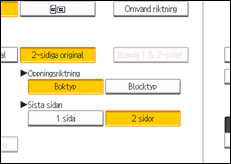 Bild av användarpanelens skärm