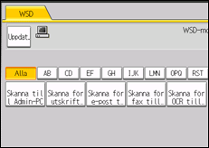 Bild av användarpanelens skärm