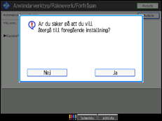 Bild av användarpanelens skärm