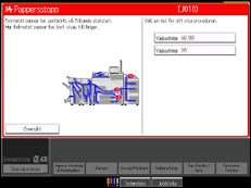 Bild av användarpanelens skärm