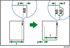 Ayraçlı kağıt üzerine kopyalamanın resmi