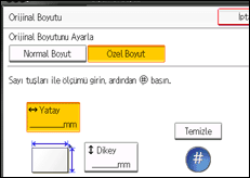 İşlem paneli ekran çizimi