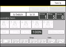 İşlem paneli ekran çizimi