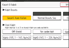 İşlem paneli ekran çizimi