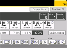 İşlem paneli ekran çizimi