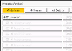 İşlem paneli ekran çizimi