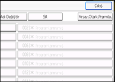 İşlem paneli ekran çizimi